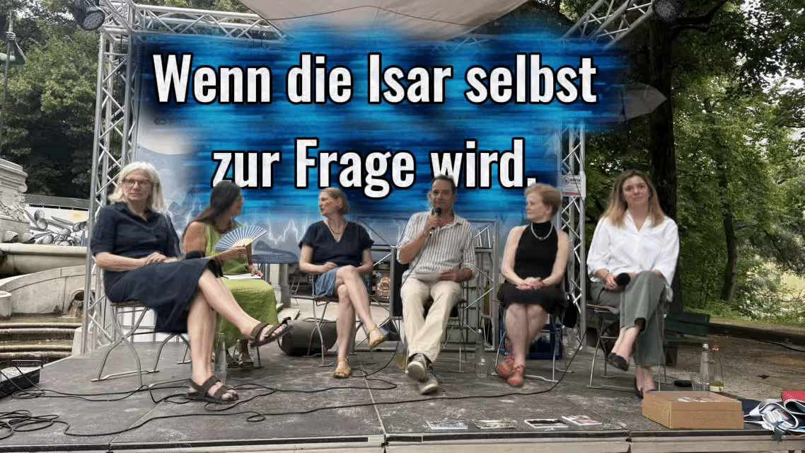 Visualisierung zur Frage, ob die Isar als eigener Naturraum mit eigener Stimme in der öffentlichen Debatte wahrgenommen wird